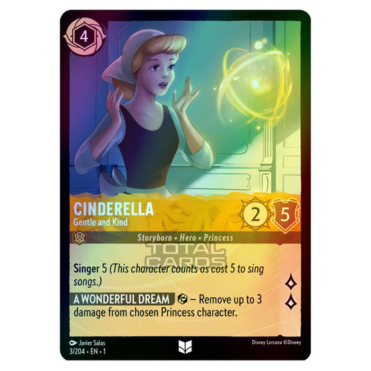 Lorcana - The First Chapter - Cinderella - Gentle and Kind (Uncommon) - 3/204 (Foil)