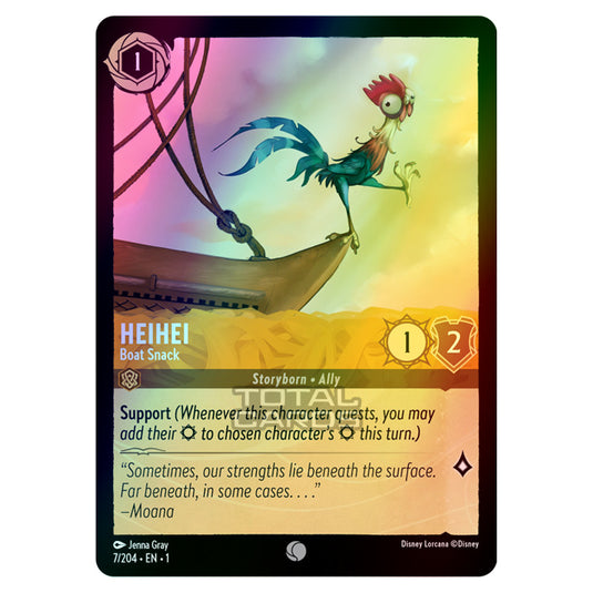 hei hei lorcana card Lorcana - The First Chapter - HeiHei - Boat Snack (Common)