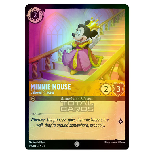 Lorcana - The First Chapter - Minnie Mouse - Beloved Princess (Common) - 13/204 (Foil)