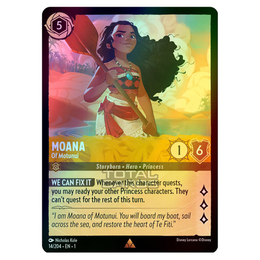 Lorcana - The First Chapter - Moana - Of Motunui (Rare) - 14/204 (Foil)