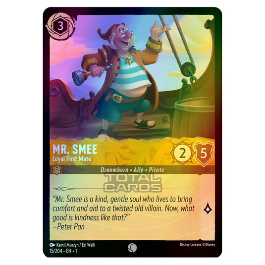 Lorcana - The First Chapter - Mr. Smee - Loyal First Mate (Common) - 15/204 (Foil)