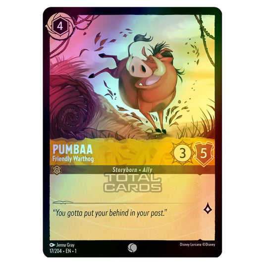 Lorcana - The First Chapter - Pumbaa - Friendly Warthog (Common) - 17/204 (Foil)