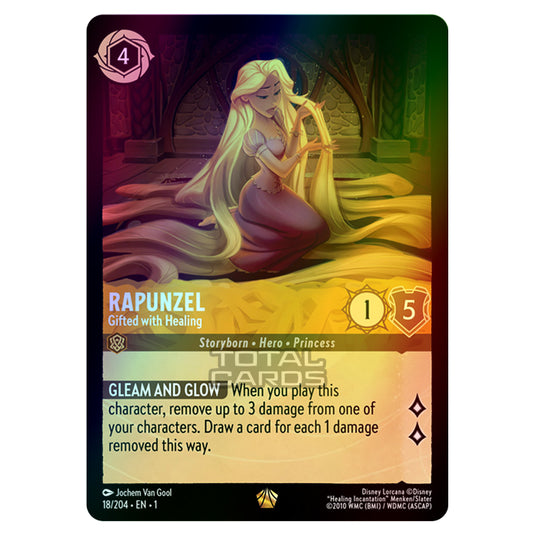 Lorcana - The First Chapter - Rapunzel - Gifted with Healing (Legendary) - 18/204 (Foil)