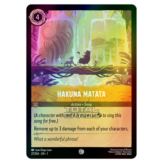 Lorcana - The First Chapter - Hakuna Matata (Common) - 27/204 (Foil)