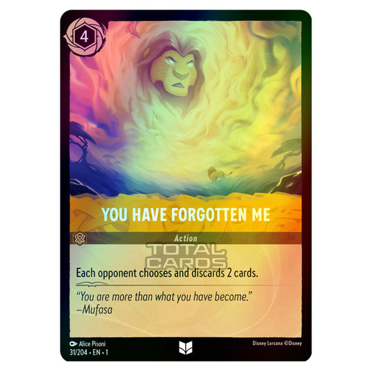 Lorcana - The First Chapter - You Have Forgotten Me (Uncommon) - 31/204 (Foil)