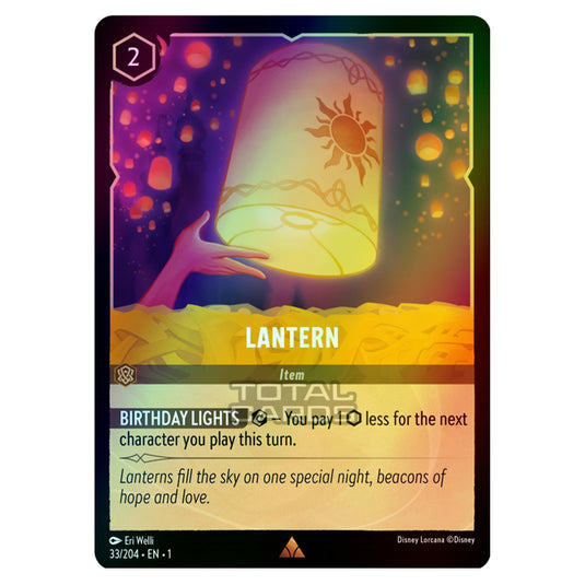 Lorcana - The First Chapter - Lantern (Rare) - 33/204 (Foil)