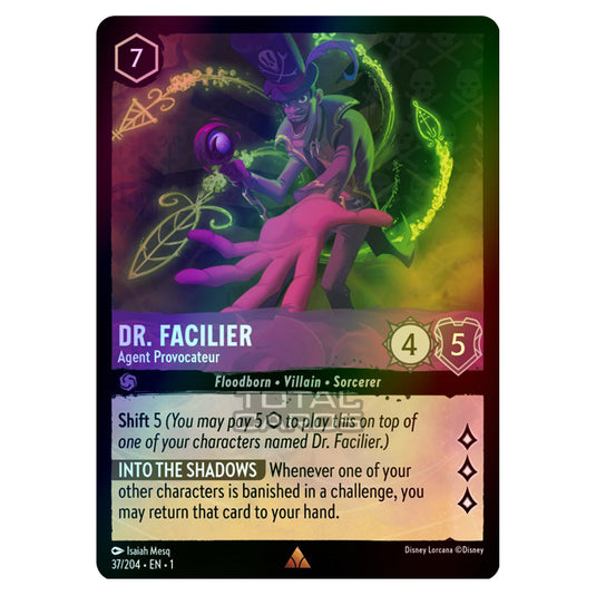 Lorcana - The First Chapter - Dr. Facilier - Agent Provocateur (Rare) Lorcana - The First Chapter - Dr. Facilier - Agent Provocateur (Rare)
