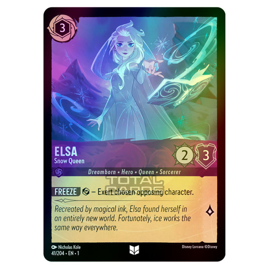 elsa snow queen lorcana card Lorcana - The First Chapter - Elsa - Snow Queen (Uncommon)