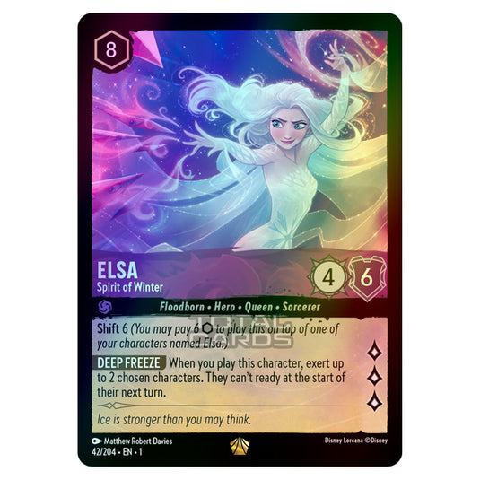 elsa spirit of winter lorcana card A complete Disney guide Protects cards from scratches Designed to hold 6.35cm x 8.89cm cards Elsa - Spirit of Winter