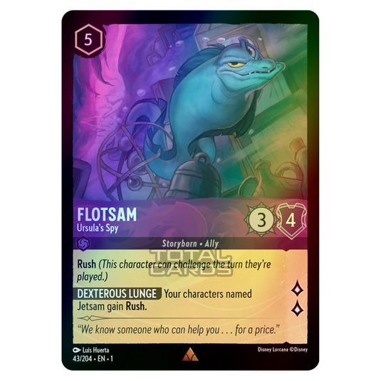 Lorcana - The First Chapter - Flotsam - Ursula's Spy (Rare) - 43/204 (Foil)