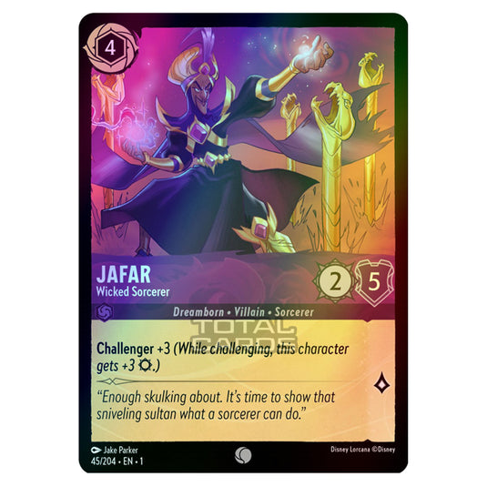 Lorcana - The First Chapter - Jafar - Wicked Sorcerer (Common) - 45/204 (Foil)