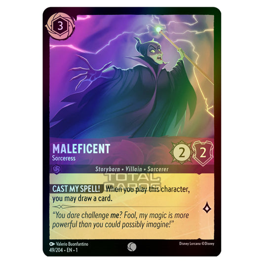 Lorcana - The First Chapter - Maleficent - Sorceress (Common) - 49/204 (Foil)