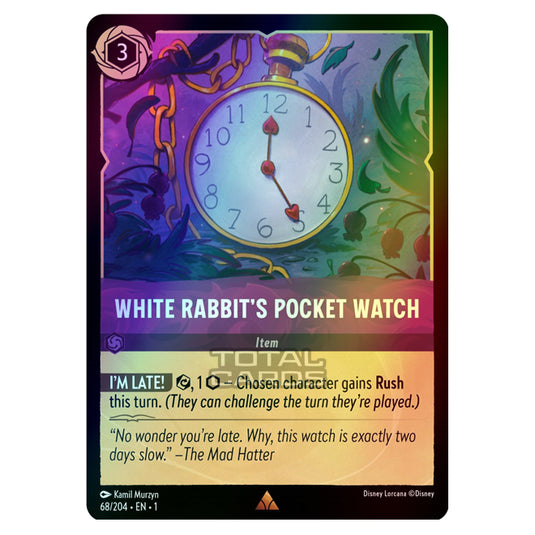 Lorcana - The First Chapter - White Rabbit's Pocket Watch (Rare) - 68/204 (Foil)