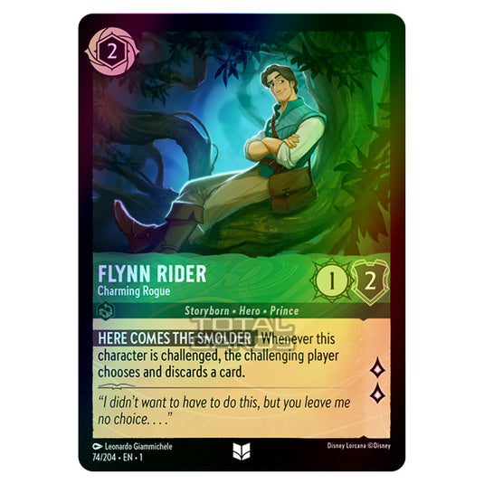 Lorcana - The First Chapter - Flynn Rider - Charming Rogue (Uncommon) - 74/204 (Foil)