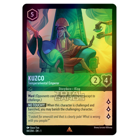 Lorcana - The First Chapter - Kuzco - Temperamental Emperor (Rare) - 84/204 (Foil)