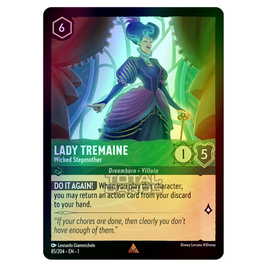 Lorcana - The First Chapter - Lady Tremaine - Wicked Stepmother (Rare) - 85/204 (Foil)