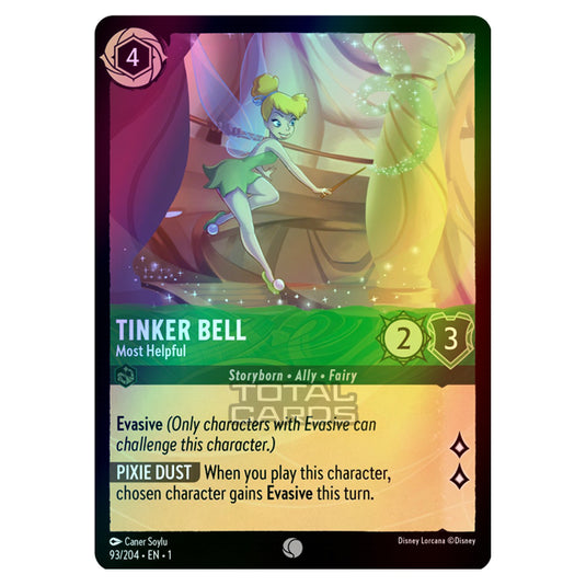 Lorcana - The First Chapter - Tinker Bell - Most Helpful (Common) - 93/204 (Foil)