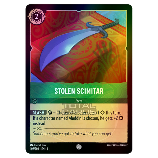 Lorcana - The First Chapter - Stolen Scimitar (Common) - 102/204 (Foil)