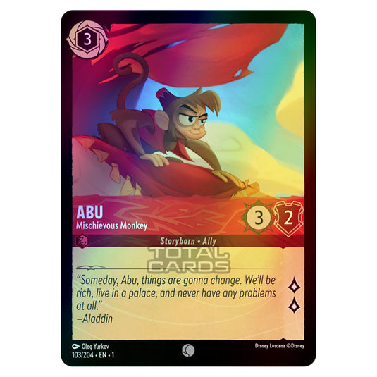 Lorcana - The First Chapter - Abu - Mischievous Monkey (Common) - 103/204 (Foil)