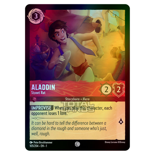 Lorcana - The First Chapter - Aladdin - Street Rat (Common) - 105/204 (Foil)