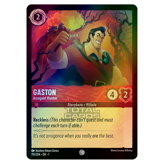 Lorcana - The First Chapter - Gaston - Arrogant Hunter (Common) - 110/204 (Foil)