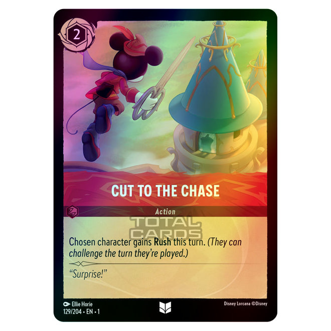 Lorcana - The First Chapter - Cut To The Chase (Uncommon) - 129/204 (F Lorcana - The First Chapter - Cut To The Chase (Uncommon) - 129/204 (F