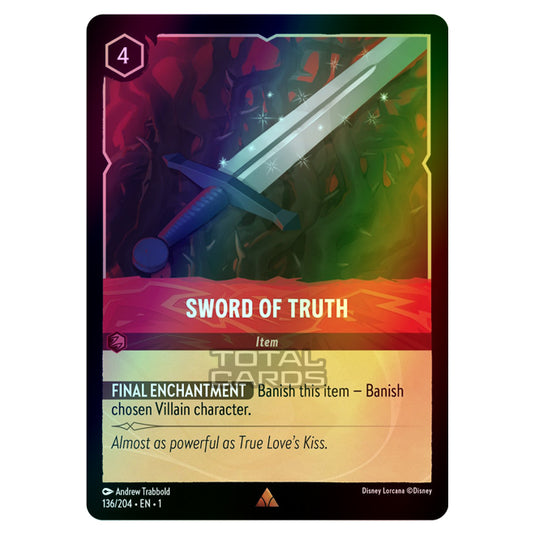 Lorcana - The First Chapter - Sword of Truth (Rare) - 136/204 (Foil)