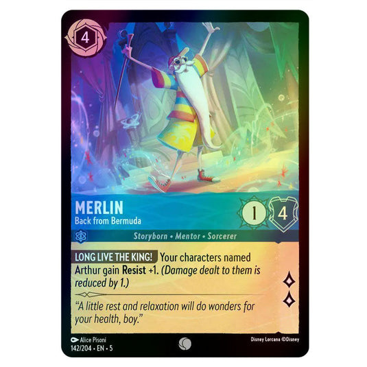 merlin lorcana card Merlin Rabbit Foil Lorcana Proxy