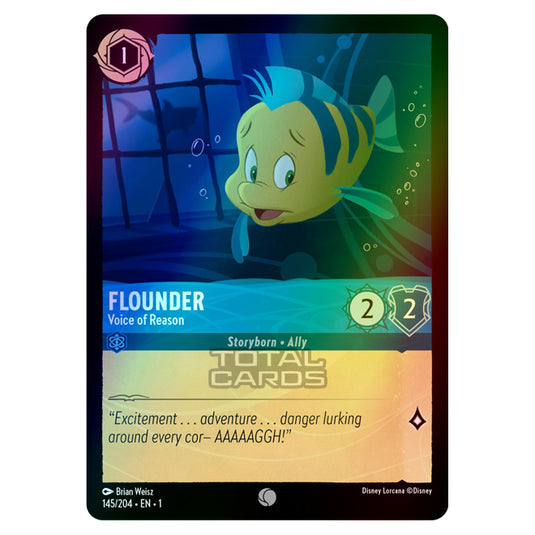 Lorcana - The First Chapter - Flounder - Voice of Reason (Common) - 145/204 (Foil)