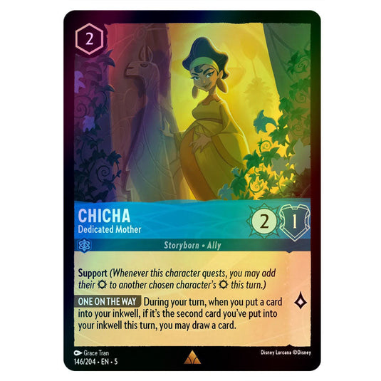 Chicha - Dedicated Mother 146/204 foil card from the Lorcana set Shimmering Skies