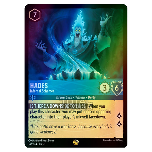 Lorcana - The First Chapter - Hades - Infernal Schemer (Legendary) - 147/204 (Foil)