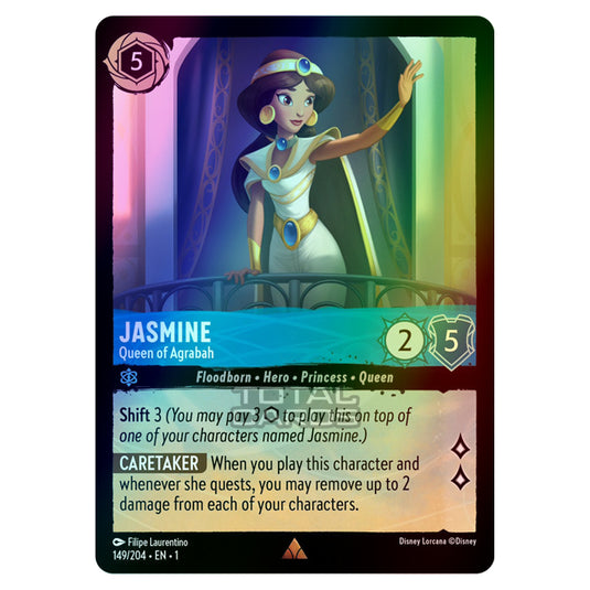 Lorcana - The First Chapter - Jasmine - Queen of Agrabah (Rare) - 149/204 (Foil)