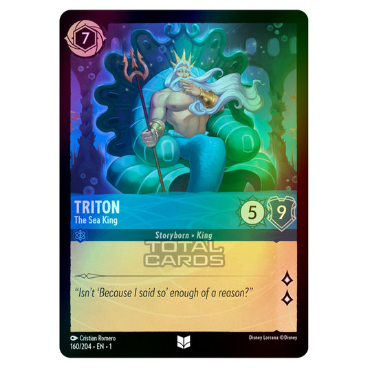 Lorcana - The First Chapter - Triton - The Sea King (Uncommon) - 160/204 (Foil)