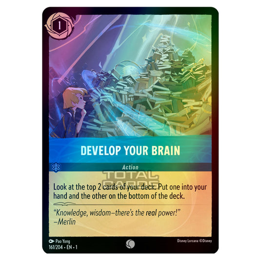 Lorcana - The First Chapter - Develop Your Brain (Common) - 161/204 (Foil)