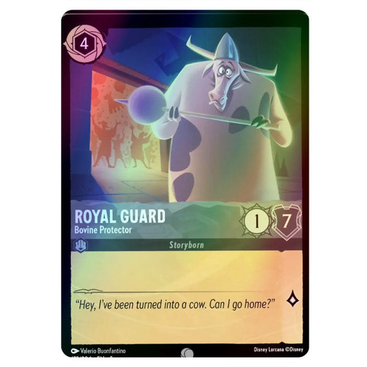 Royal Guard - Bovine Protector 175/204 foil card from the Lorcana set Shimmering Skies