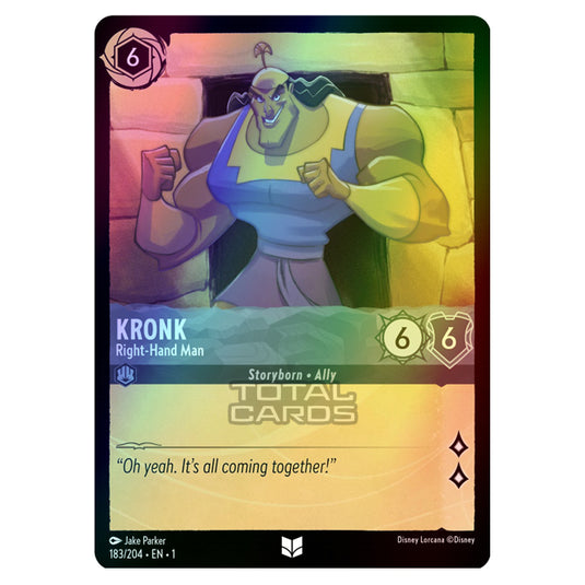 Lorcana - The First Chapter - Kronk - Right-Hand Man (Uncommon) - 183/204 (Foil)
