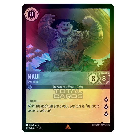 maui lorcana card Lorcana - The First Chapter - Maui - Demigod (Rare)