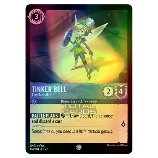Lorcana - The First Chapter - Tinker Bell - Tiny Tactician (Common) - 194/204 (Foil)