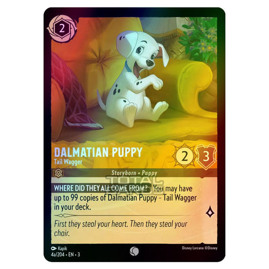 Lorcana - Into the Inklands - Dalmatian Puppy - Tail Wagger (Common) - 004a/204 (Foil)