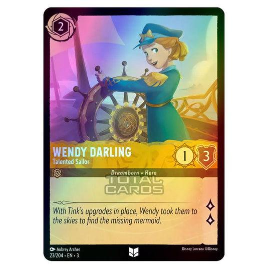 Lorcana - Into the Inklands - Wendy Darling - Talented Sailor (Uncommon) - 023/204 (Foil)