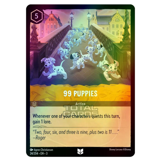 Lorcana - Into the Inklands - 99 Puppies (Uncommon) - 024/204 (Foil)