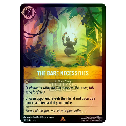 Lorcana - Into the Inklands - The Bare Necessities (Rare) - 028/204 (Foil)