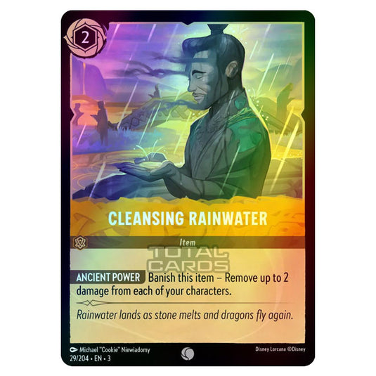 Lorcana - Into the Inklands - Cleansing Rainwater (Common) - 029/204 (Foil)