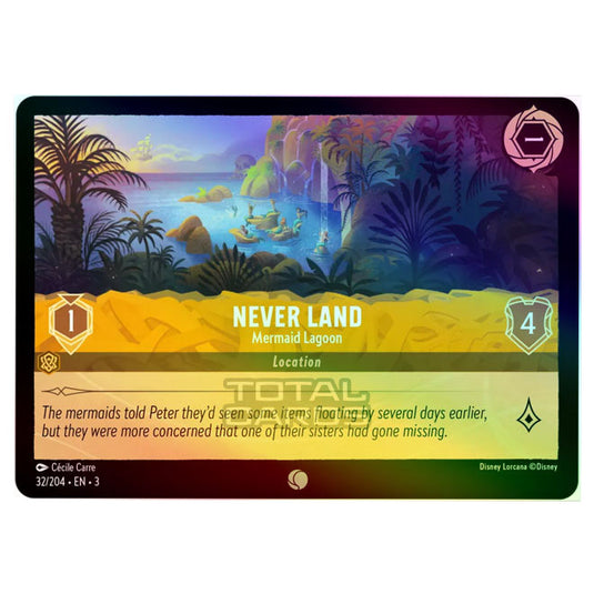 Lorcana - Into the Inklands - Never Land - Mermaid Lagoon (Common) - 032/204 (Foil)