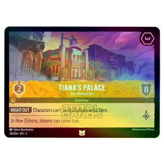 Lorcana - Into the Inklands - Tiana's Palace - Jazz Restaurant (Uncommon) - 034/204 (Foil)