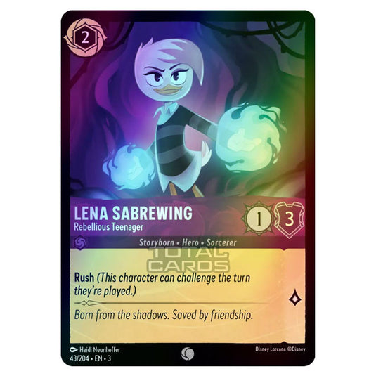 Lorcana - Into the Inklands - Lena Darkwing - Rebellious Teenager (Common) - 043/204 (Foil)