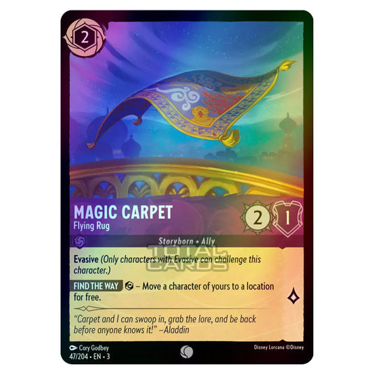 Lorcana - Into the Inklands - Magic Carpet - The Flying Rug (Common) - 047/204 (Foil)