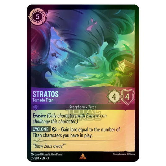 Lorcana - Into the Inklands - Stratos - Tornado Titan (Rare) - 055/204 (Foil)