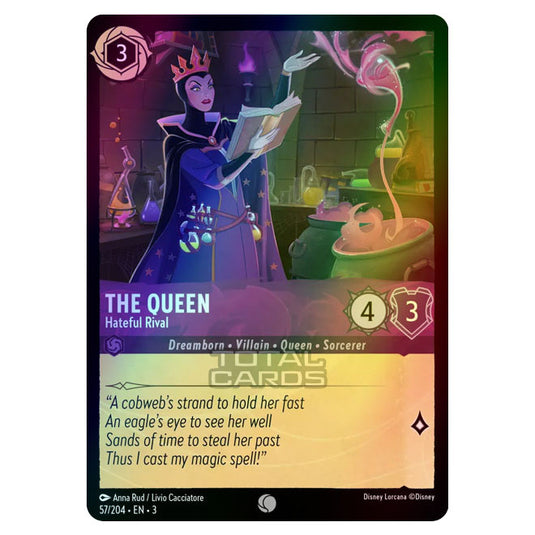 Lorcana - Into the Inklands - The Queen - Hateful Rival (Common) - 057/204 (Foil)