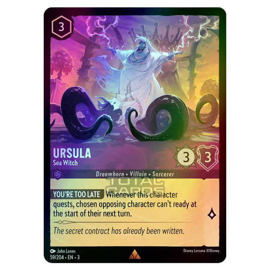 Lorcana - Into the Inklands - Ursula - Sea Witch (Rare) - 059/204 (Foil)